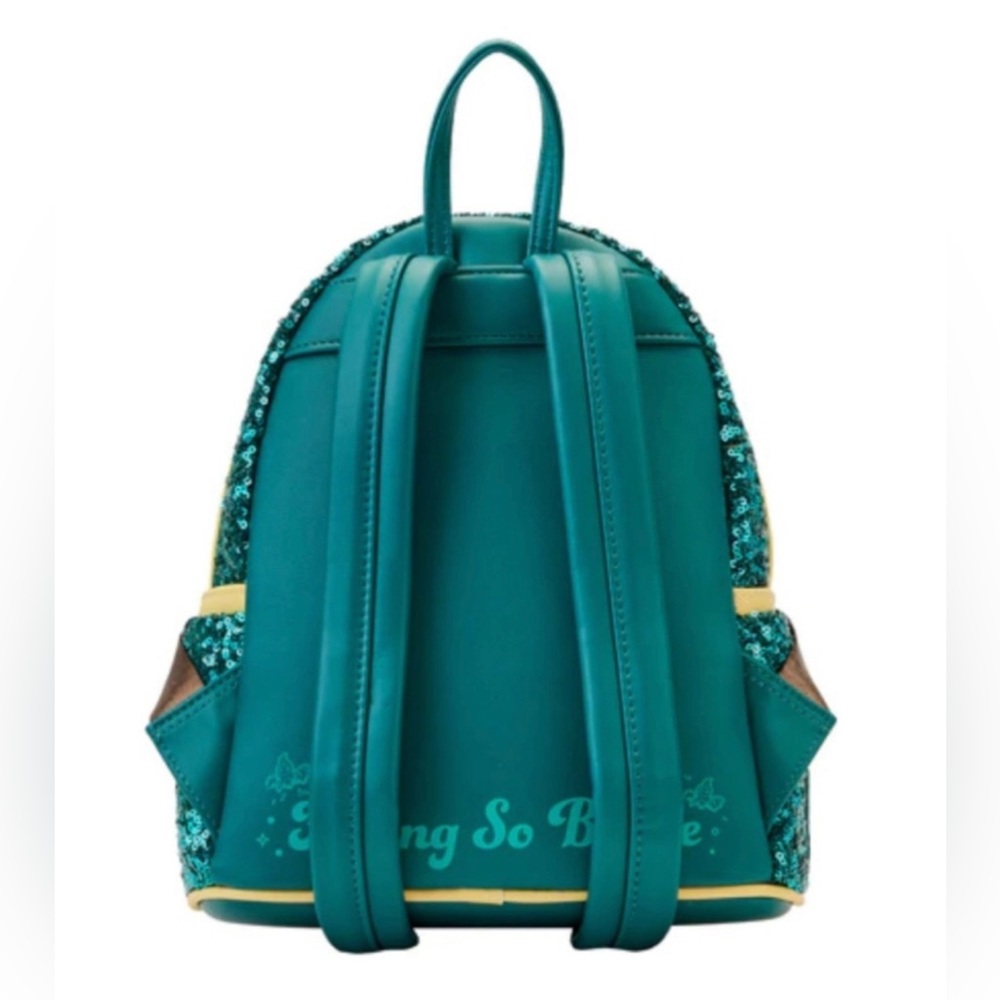 Loungefly Exclusive Princess Merida Sequin Mini Backpack and Wallet Set - Picture 8 of 11